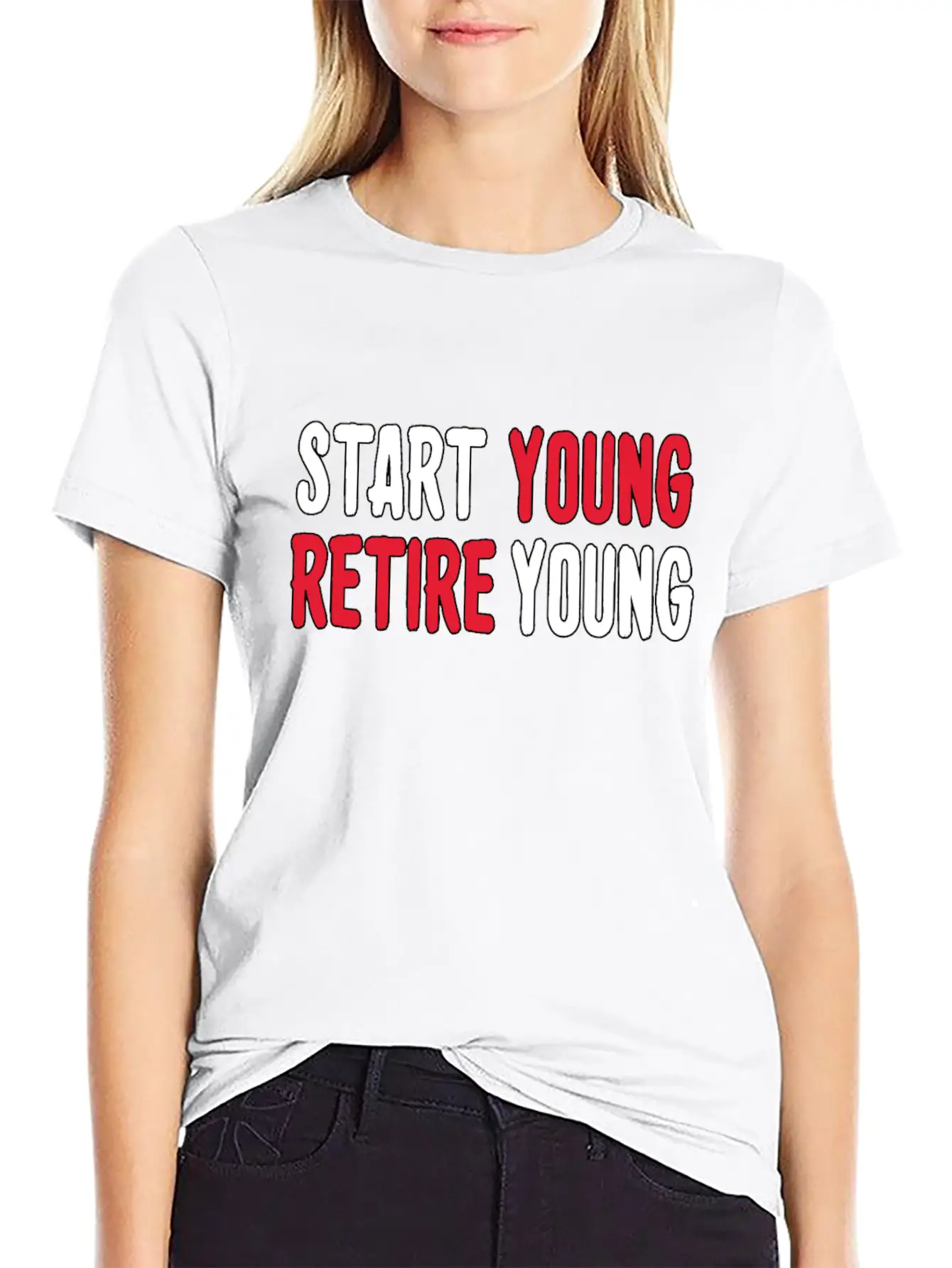 Start Young Business, Entrepreneur Mindset Retire. Timeless Short Sleeve Tee – Comfy And Minimalist Design