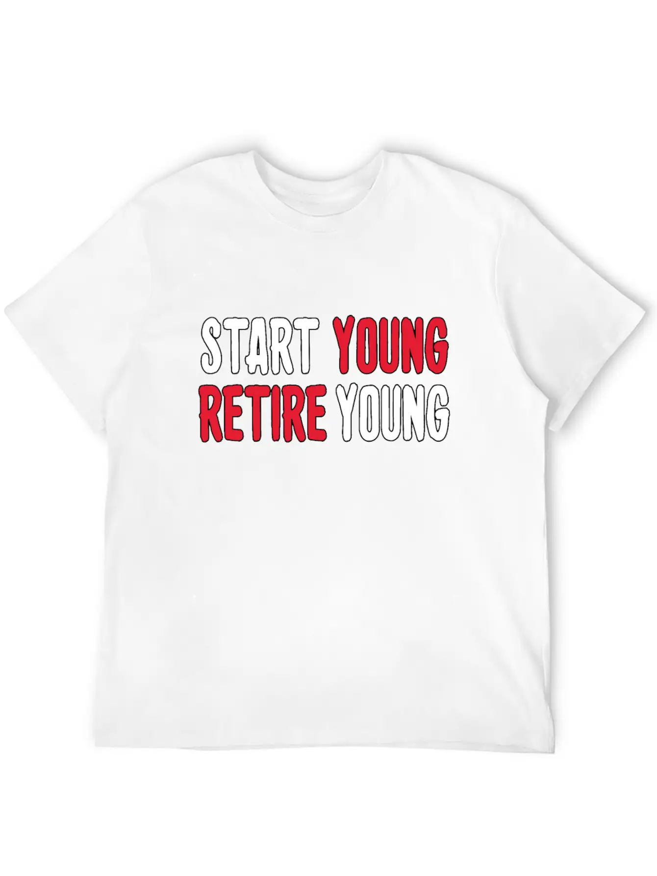 Start Young Business, Entrepreneur Mindset Retire. Timeless Short Sleeve Tee – Comfy And Minimalist Design