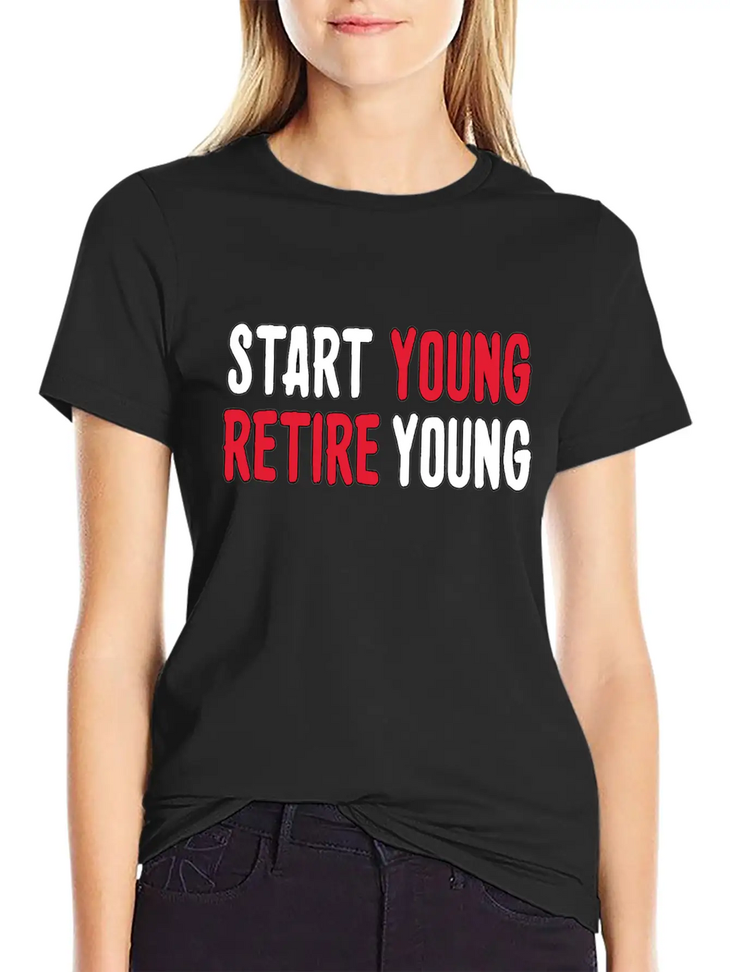 Start Young Business, Entrepreneur Mindset Retire. Timeless Short Sleeve Tee – Comfy And Minimalist Design