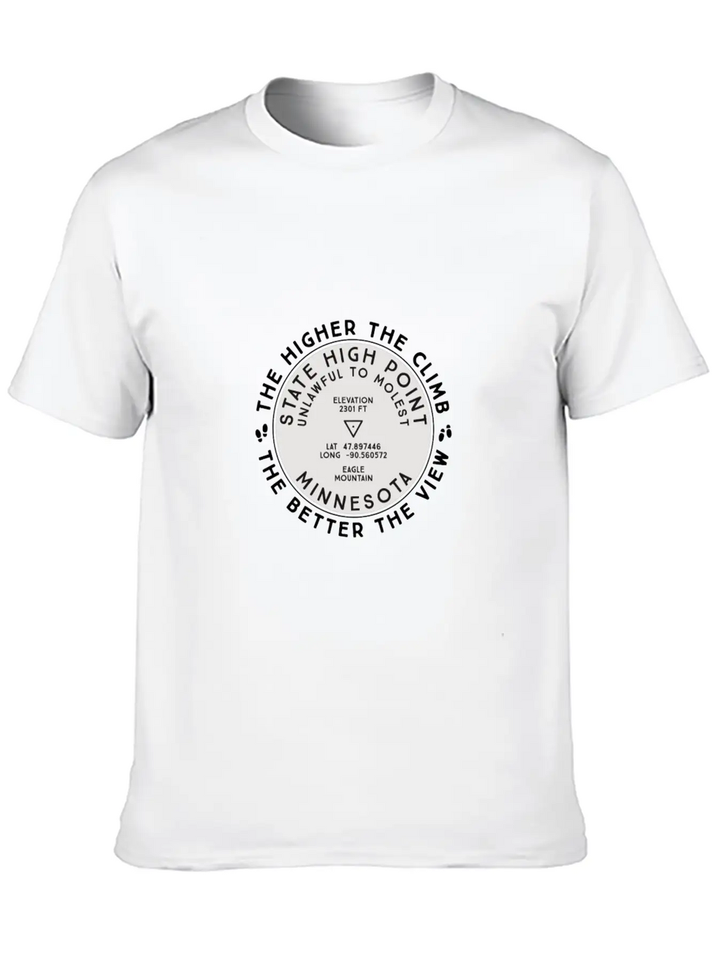 State High Point Minnesota Eagle Mountain Hiking G Timeless Short Sleeve Tee – Comfy And Minimalist Design