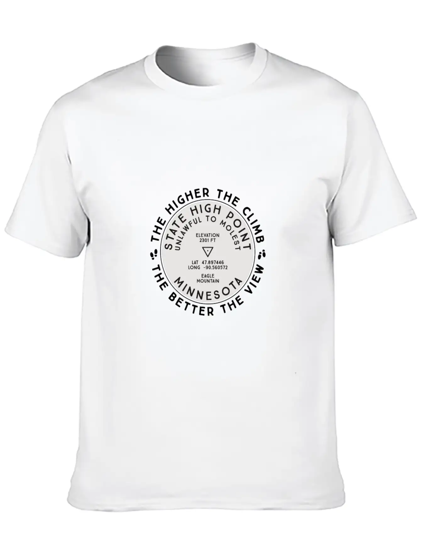 State High Point Minnesota Eagle Mountain Hiking G Timeless Short Sleeve Tee – Comfy And Minimalist Design