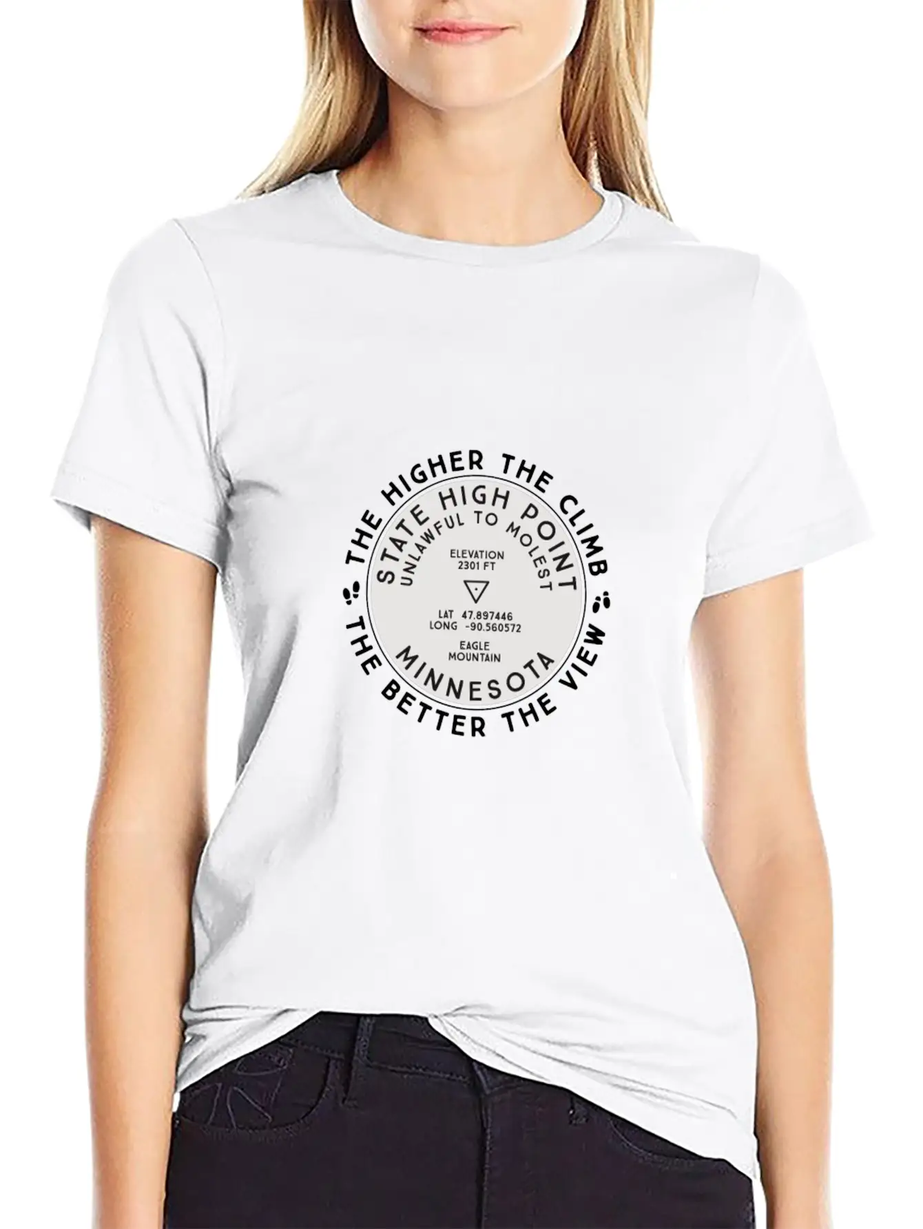 State High Point Minnesota Eagle Mountain Hiking G Timeless Short Sleeve Tee – Comfy And Minimalist Design