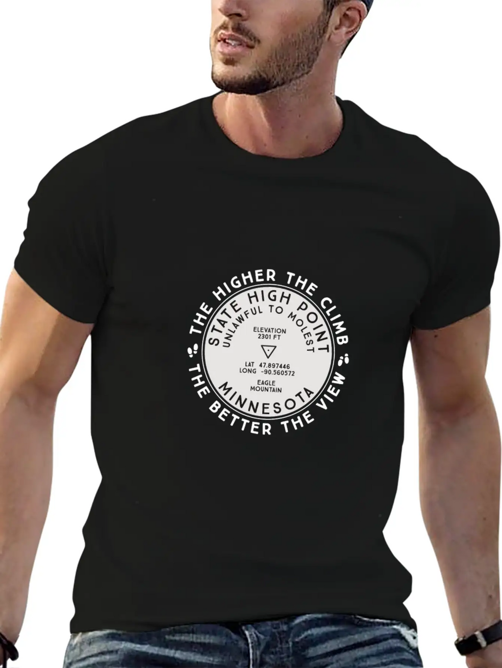 State High Point Minnesota Eagle Mountain Hiking G Timeless Short Sleeve Tee – Comfy And Minimalist Design
