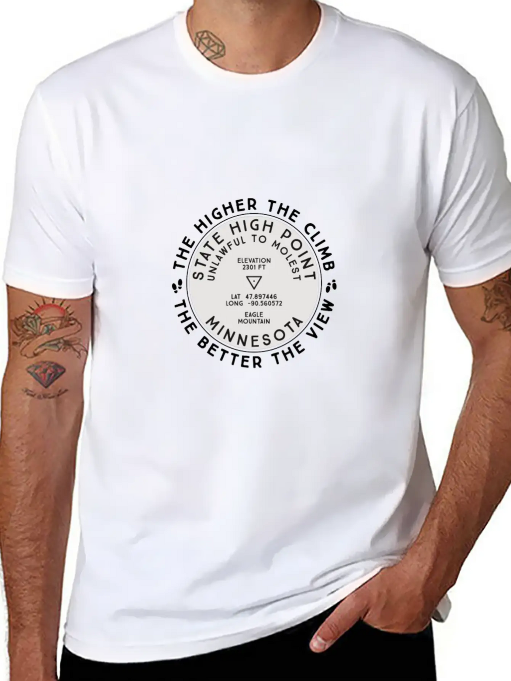 State High Point Minnesota Eagle Mountain Hiking G Timeless Short Sleeve Tee – Comfy And Minimalist Design