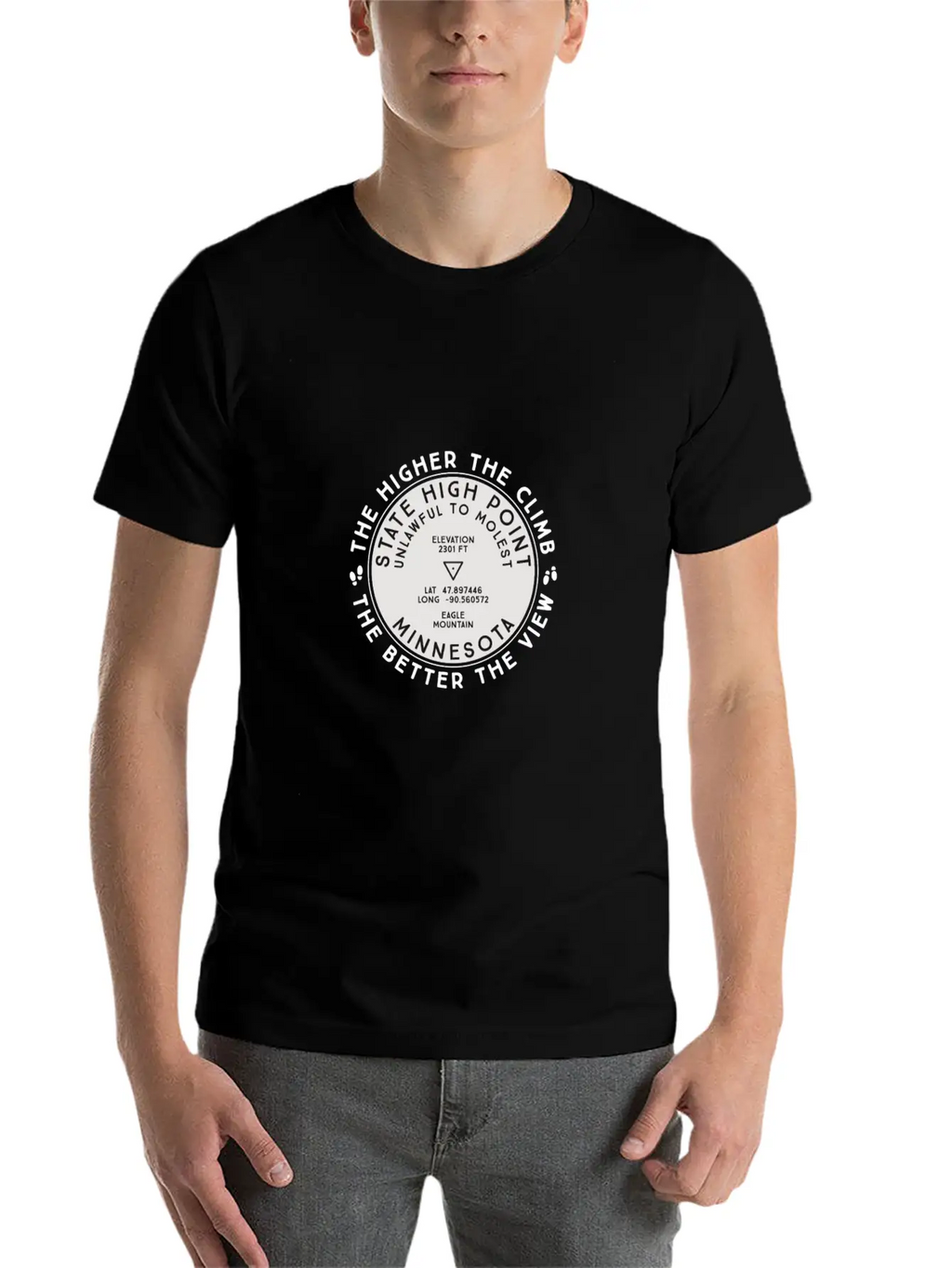 State High Point Minnesota Eagle Mountain Hiking G Timeless Short Sleeve Tee – Comfy And Minimalist Design