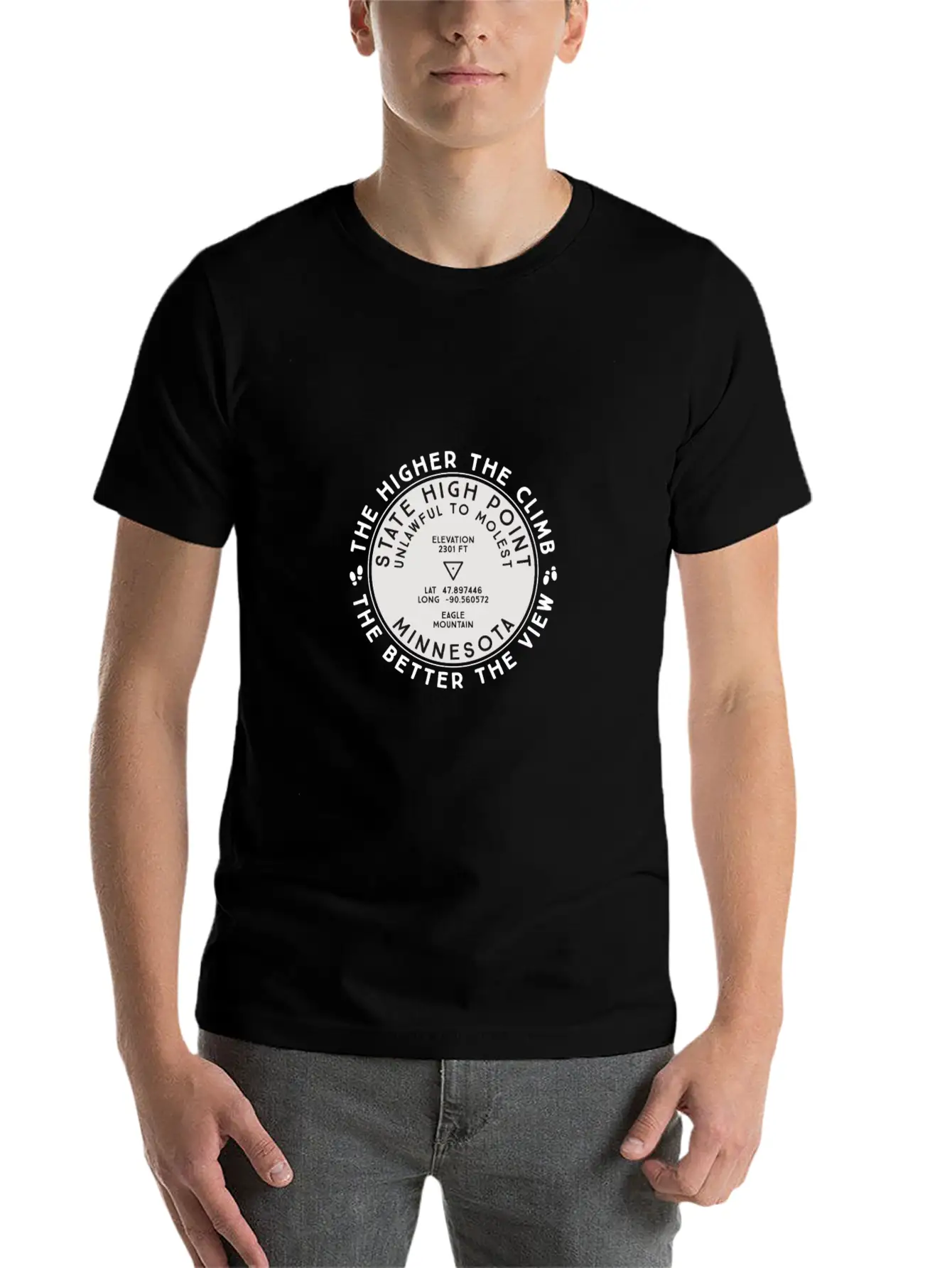 State High Point Minnesota Eagle Mountain Hiking G Timeless Short Sleeve Tee – Comfy And Minimalist Design