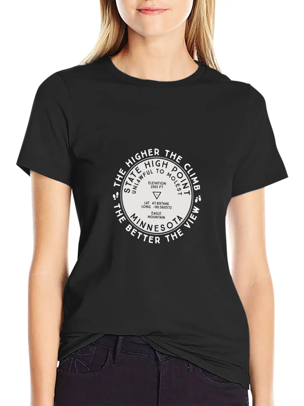 State High Point Minnesota Eagle Mountain Hiking G Timeless Short Sleeve Tee – Comfy And Minimalist Design