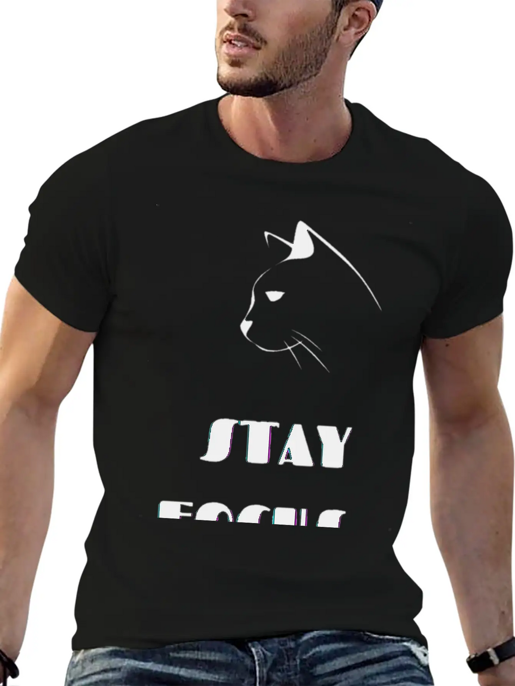 Stay Focus Unisex Casual T-Shirt – Clean Design For Daily Comfort