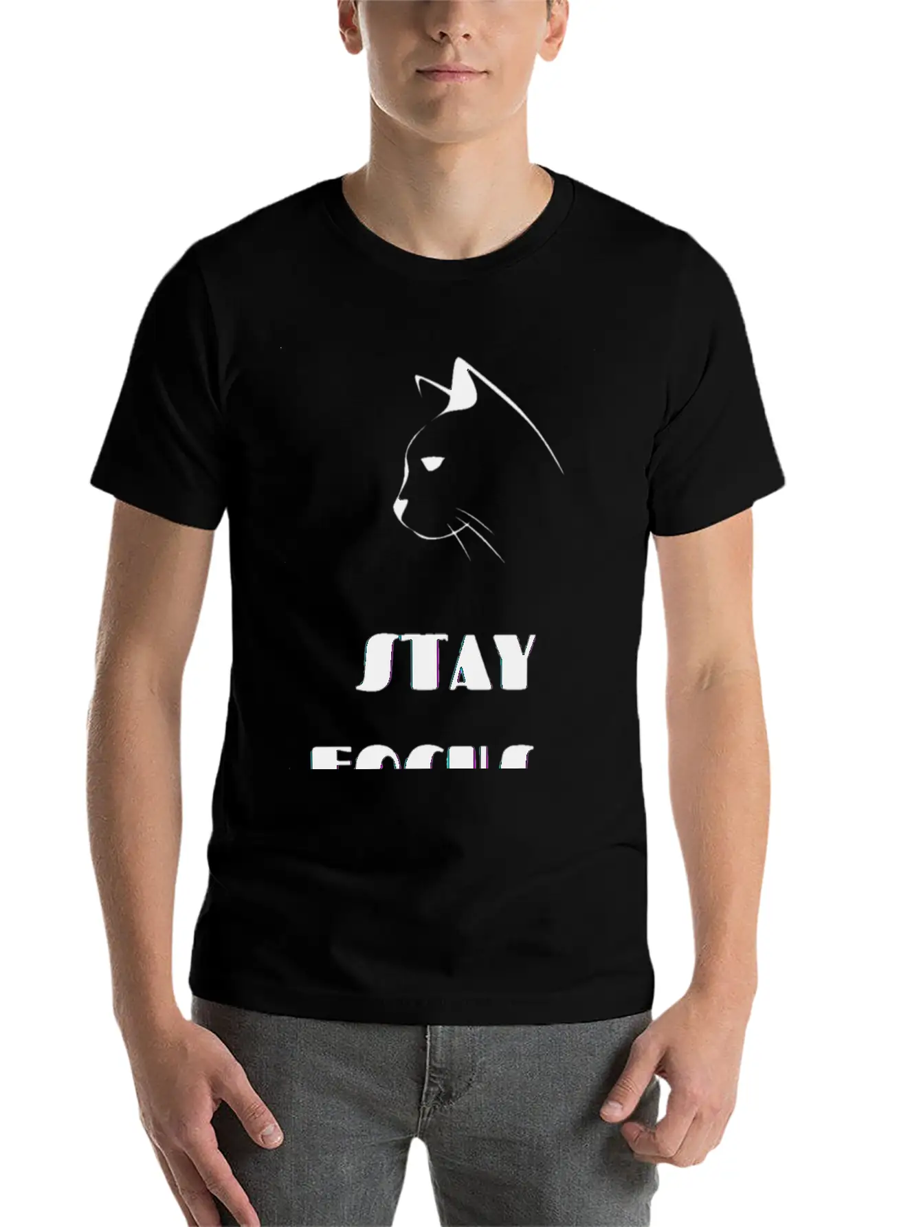 Stay Focus Unisex Casual T-Shirt – Clean Design For Daily Comfort