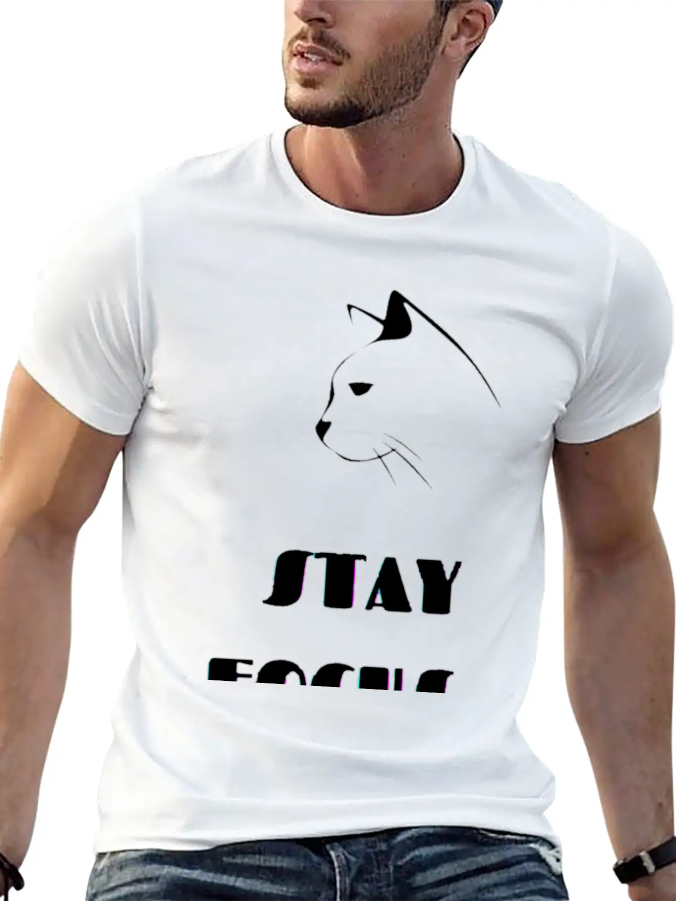 Stay Focus Unisex Casual T-Shirt – Clean Design For Daily Comfort