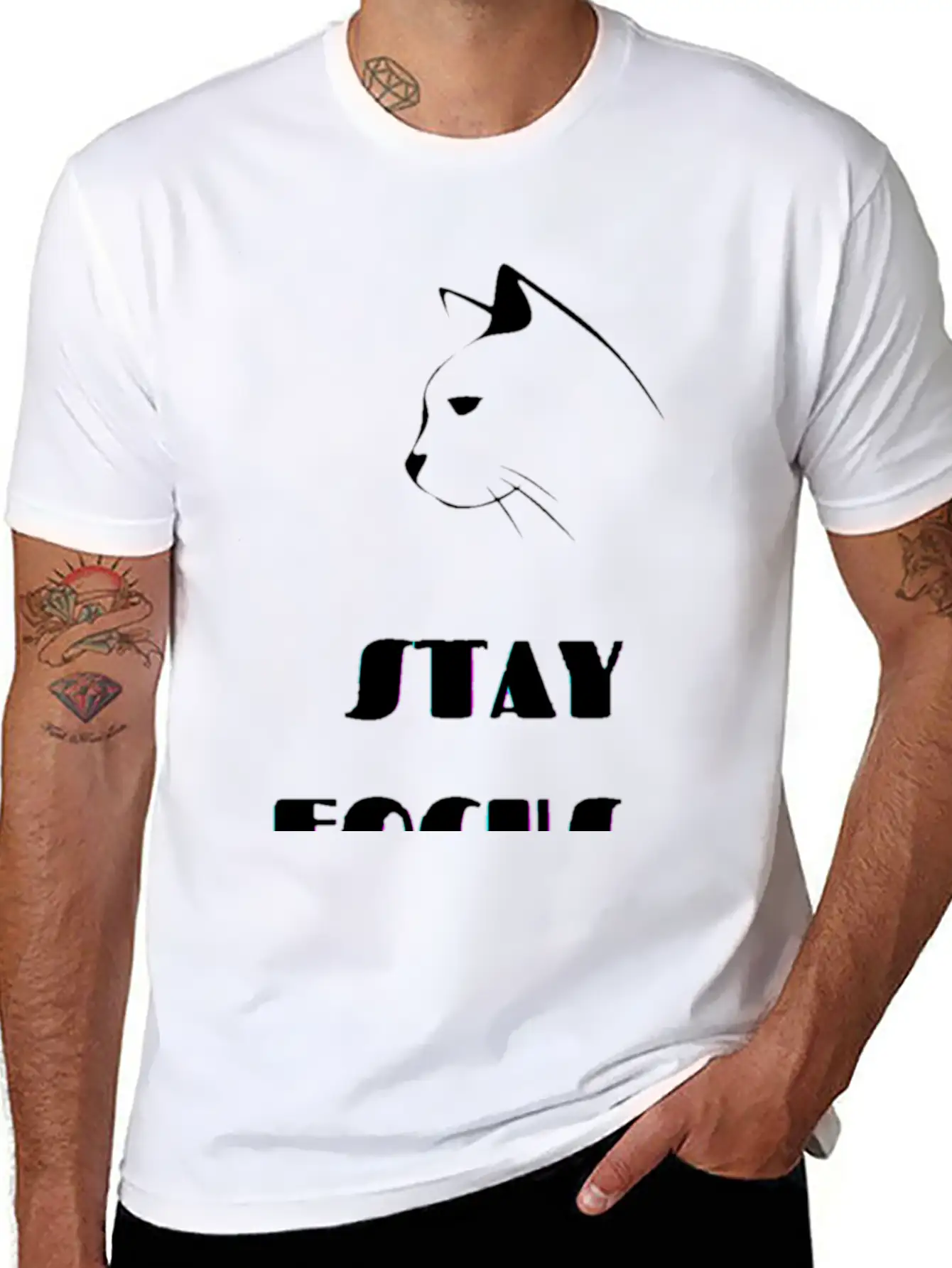 Stay Focus Unisex Casual T-Shirt – Clean Design For Daily Comfort