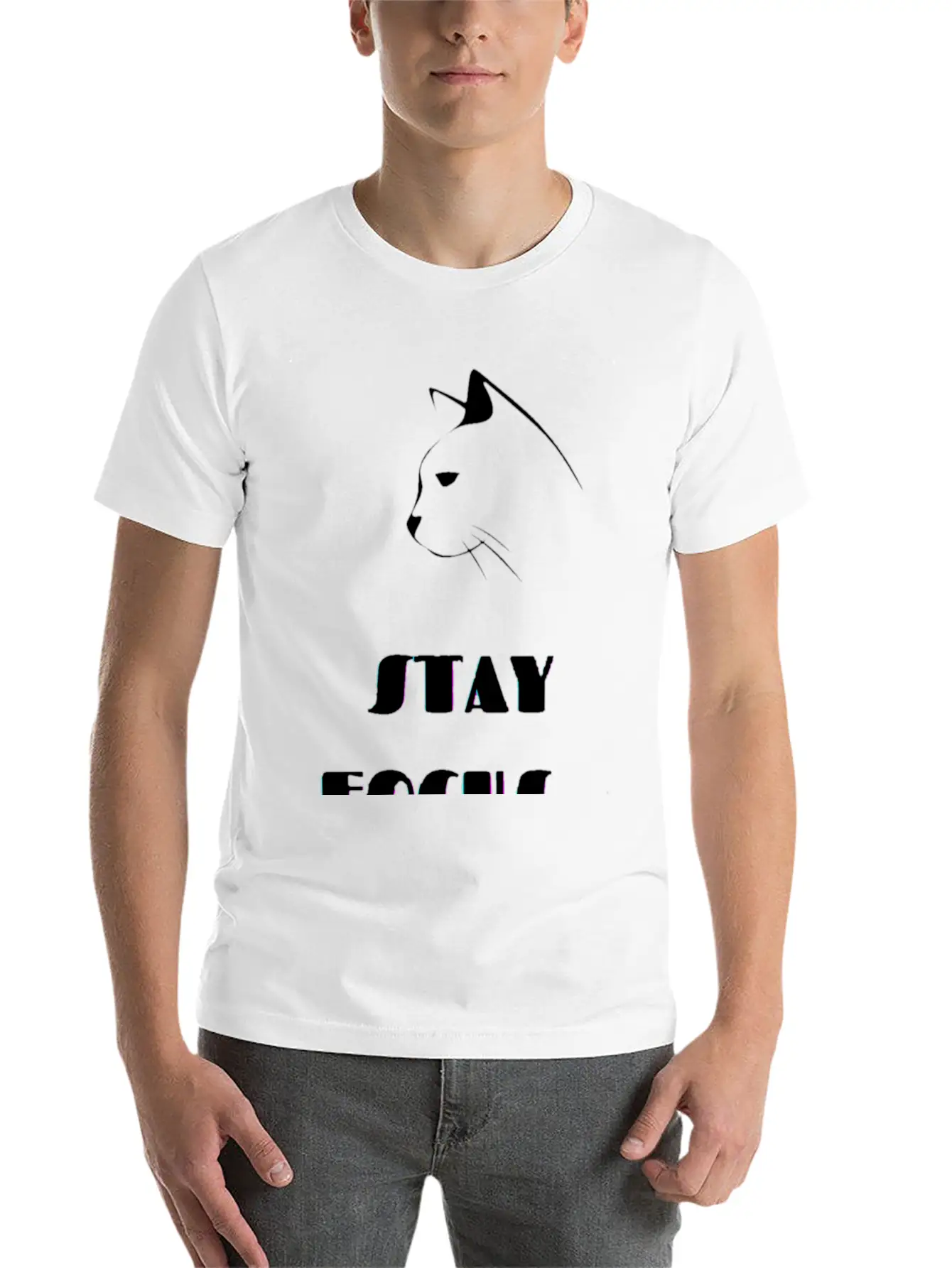 Stay Focus Unisex Casual T-Shirt – Clean Design For Daily Comfort