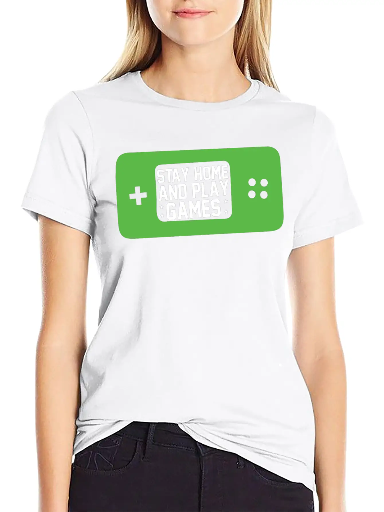 Stay Home And Play Games Relaxed Everyday Tee – Lightweight And Durable Cotton