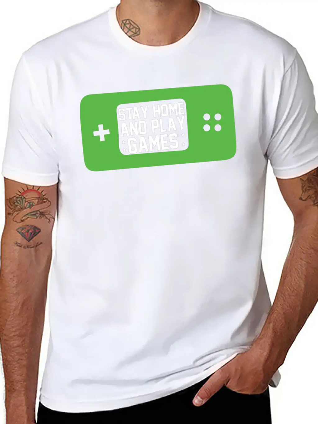 Stay Home And Play Games Relaxed Everyday Tee – Lightweight And Durable Cotton