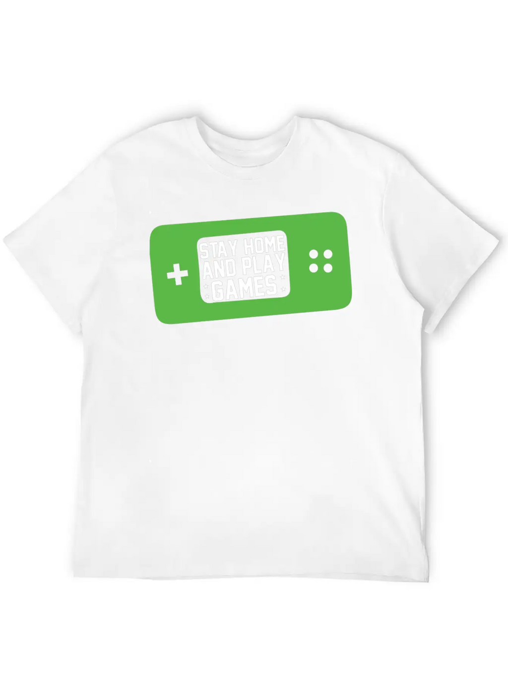 Stay Home And Play Games Relaxed Everyday Tee – Lightweight And Durable Cotton