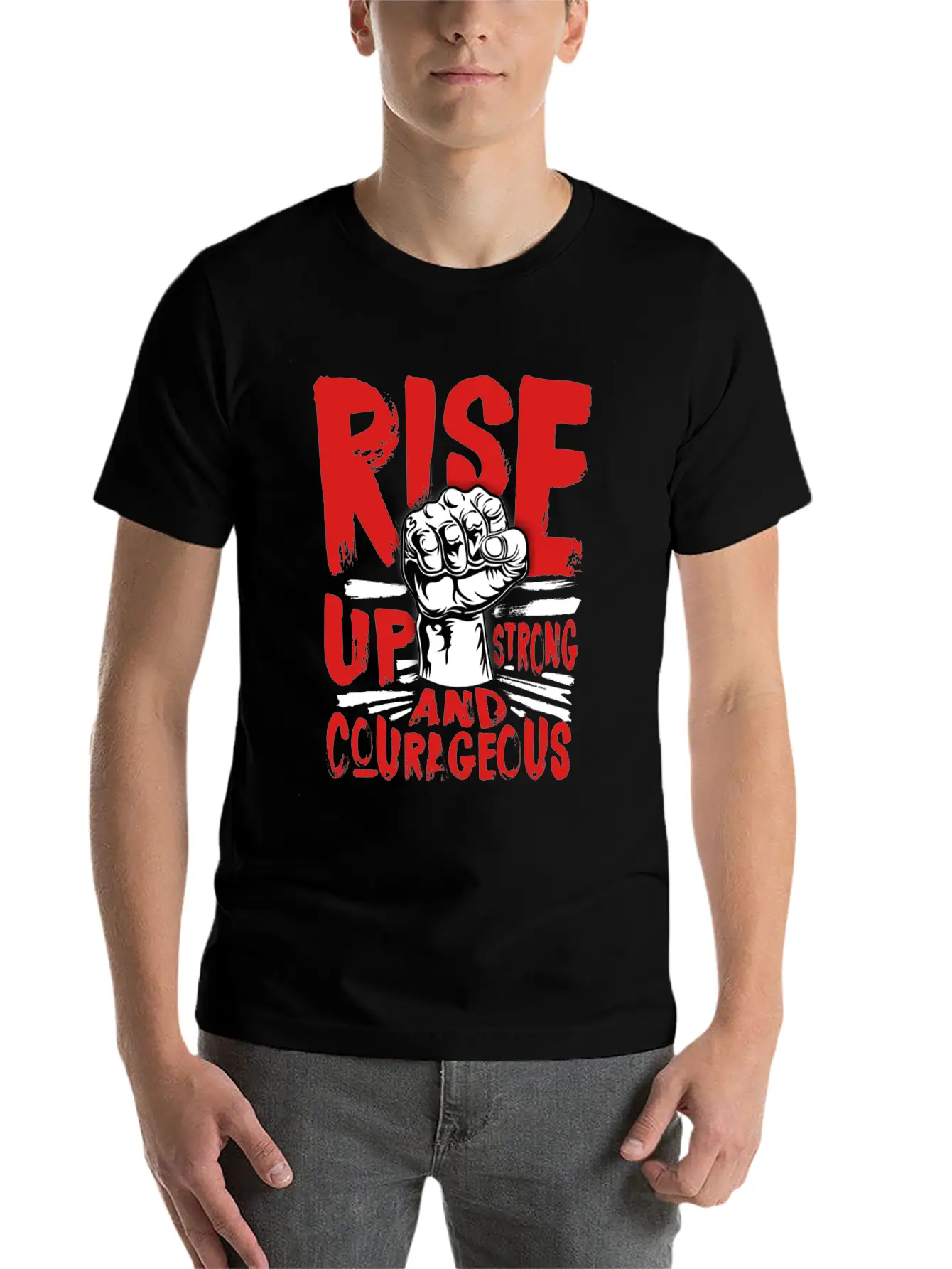 Stay Strong Basic Graphic T-Shirt – Daily Comfort In Soft Cotton