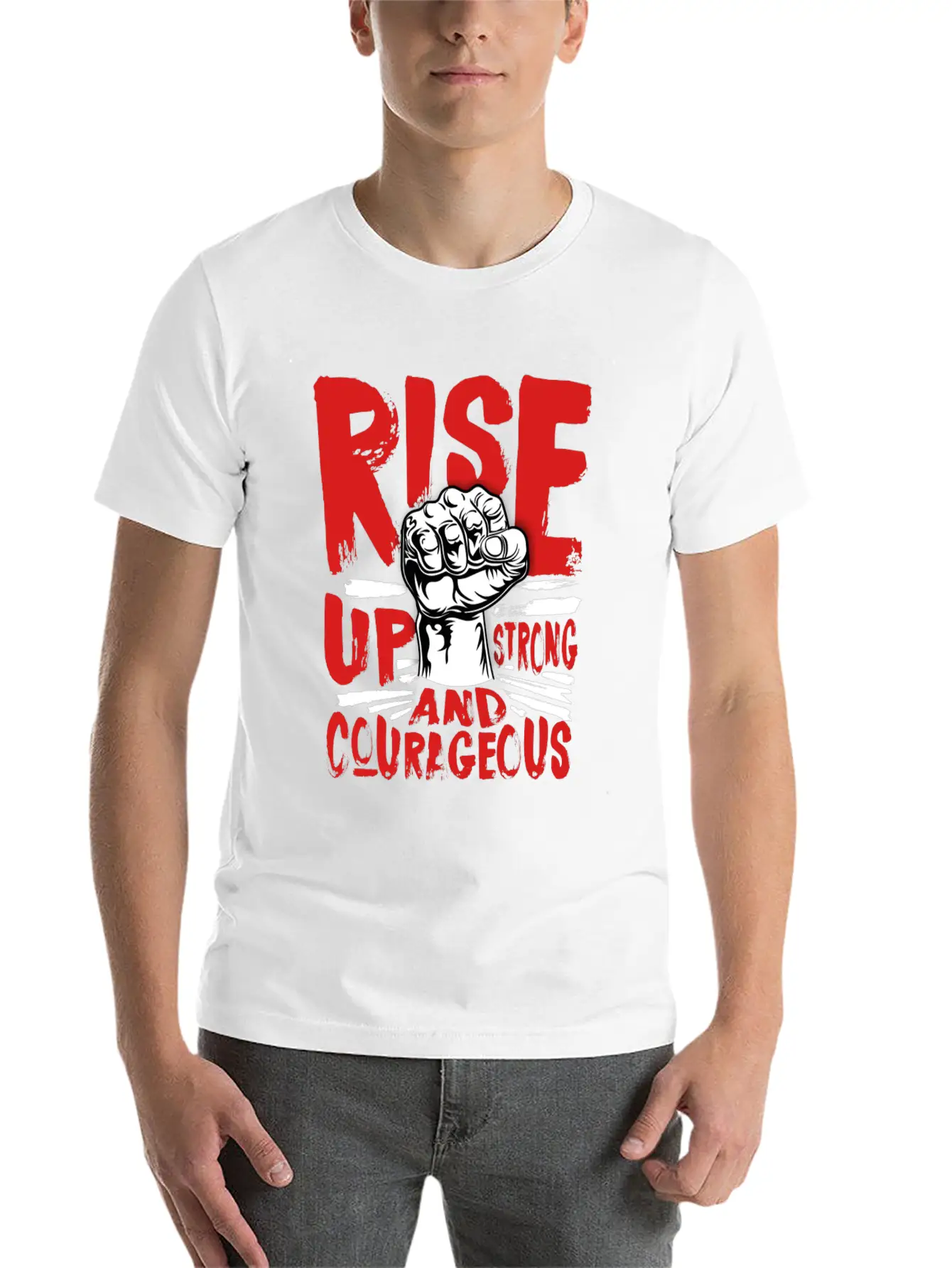 Stay Strong Basic Graphic T-Shirt – Daily Comfort In Soft Cotton