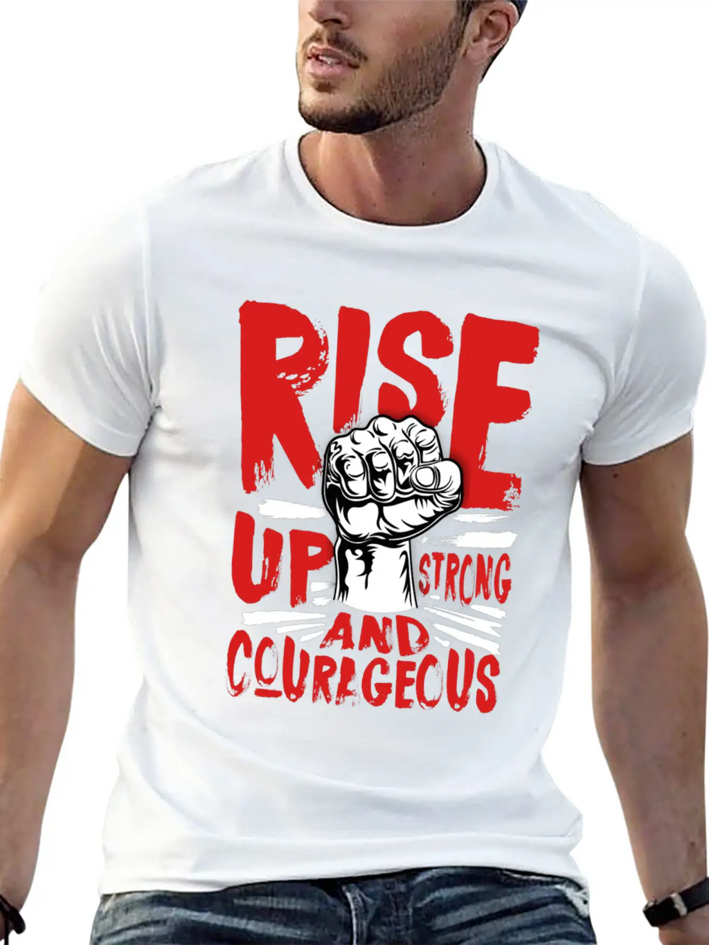 Stay Strong Basic Graphic T-Shirt – Daily Comfort In Soft Cotton