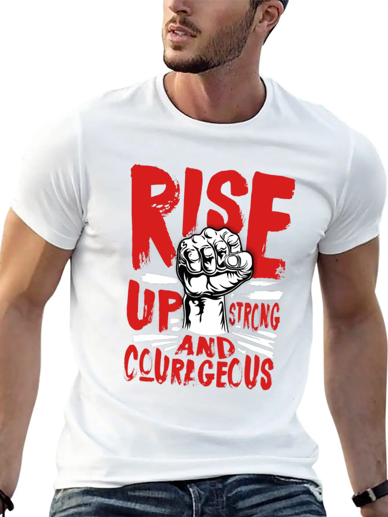 Stay Strong Basic Graphic T-Shirt – Daily Comfort In Soft Cotton
