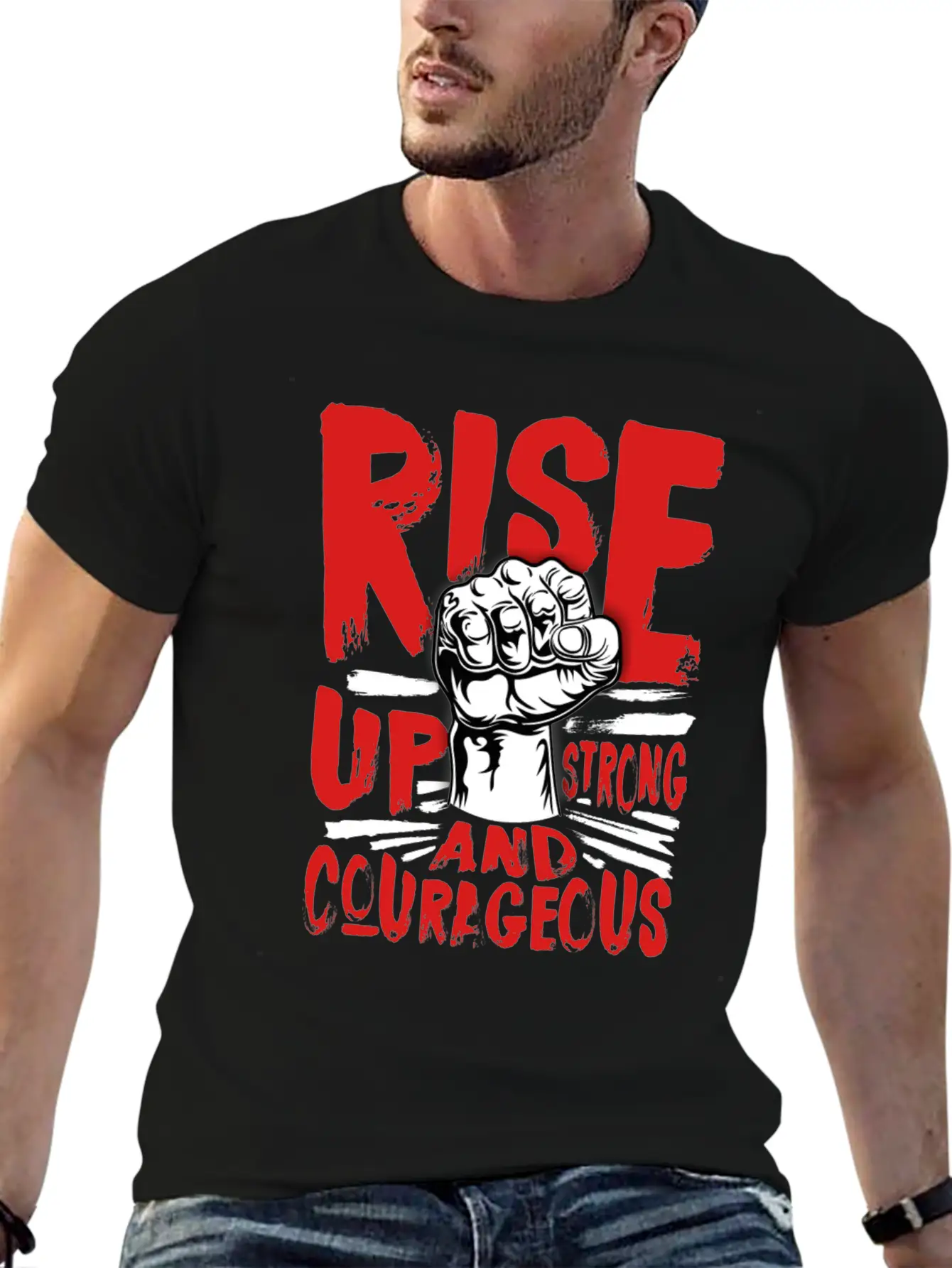 Stay Strong Basic Graphic T-Shirt – Daily Comfort In Soft Cotton