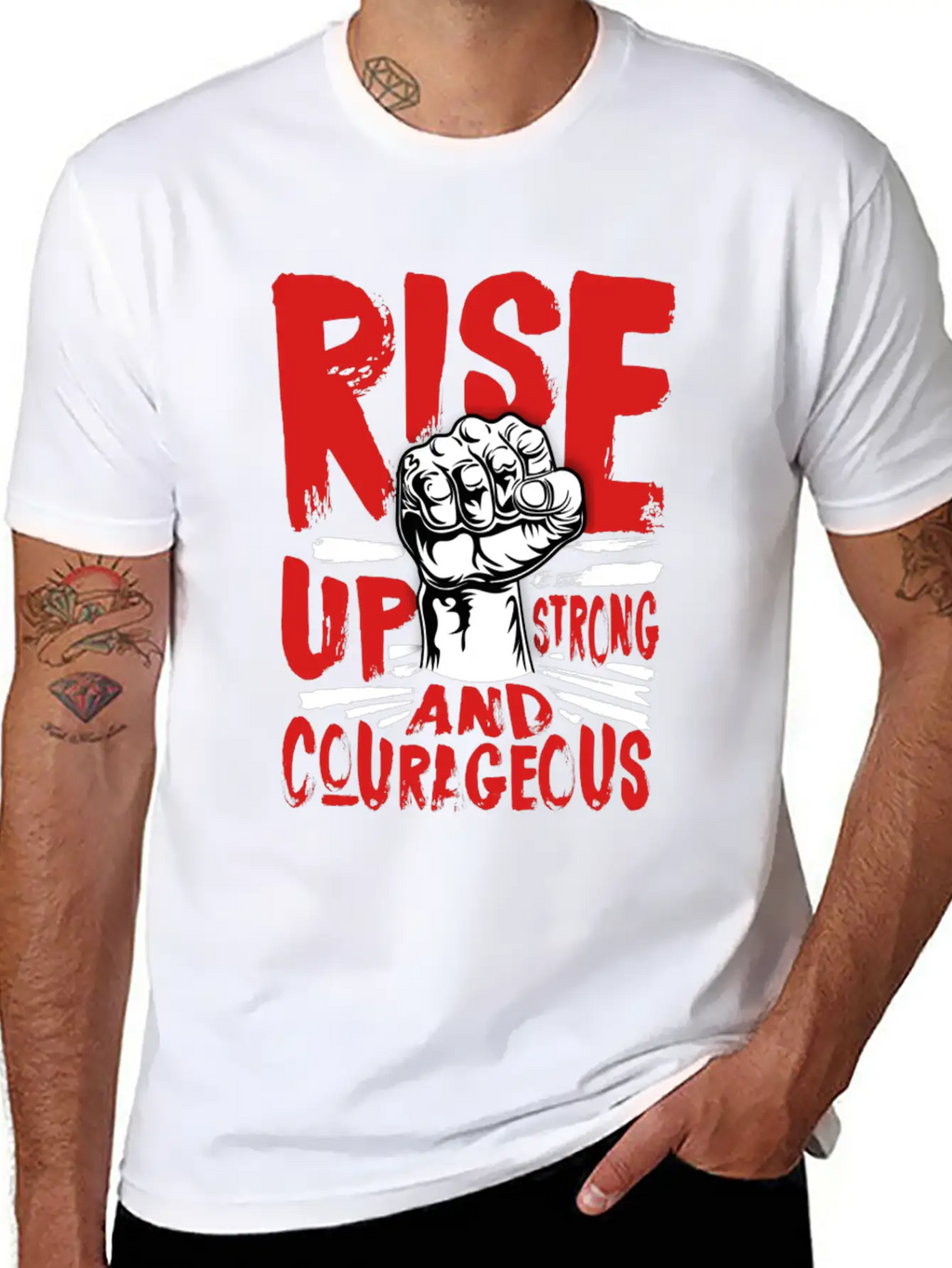 Stay Strong Basic Graphic T-Shirt – Daily Comfort In Soft Cotton