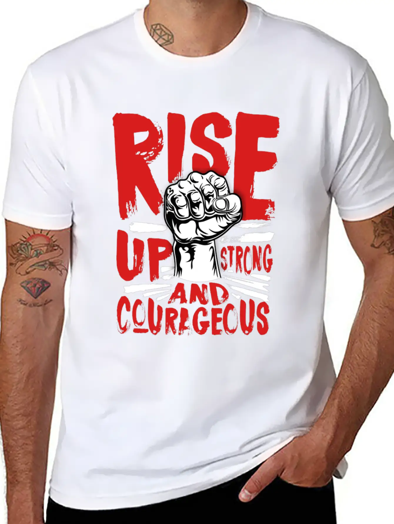 Stay Strong Basic Graphic T-Shirt – Daily Comfort In Soft Cotton
