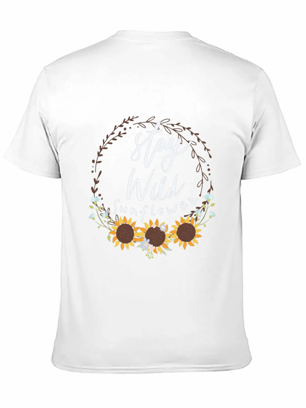 Stay Wild Sunflower Relaxed Everyday Tee – Lightweight And Durable Cotton