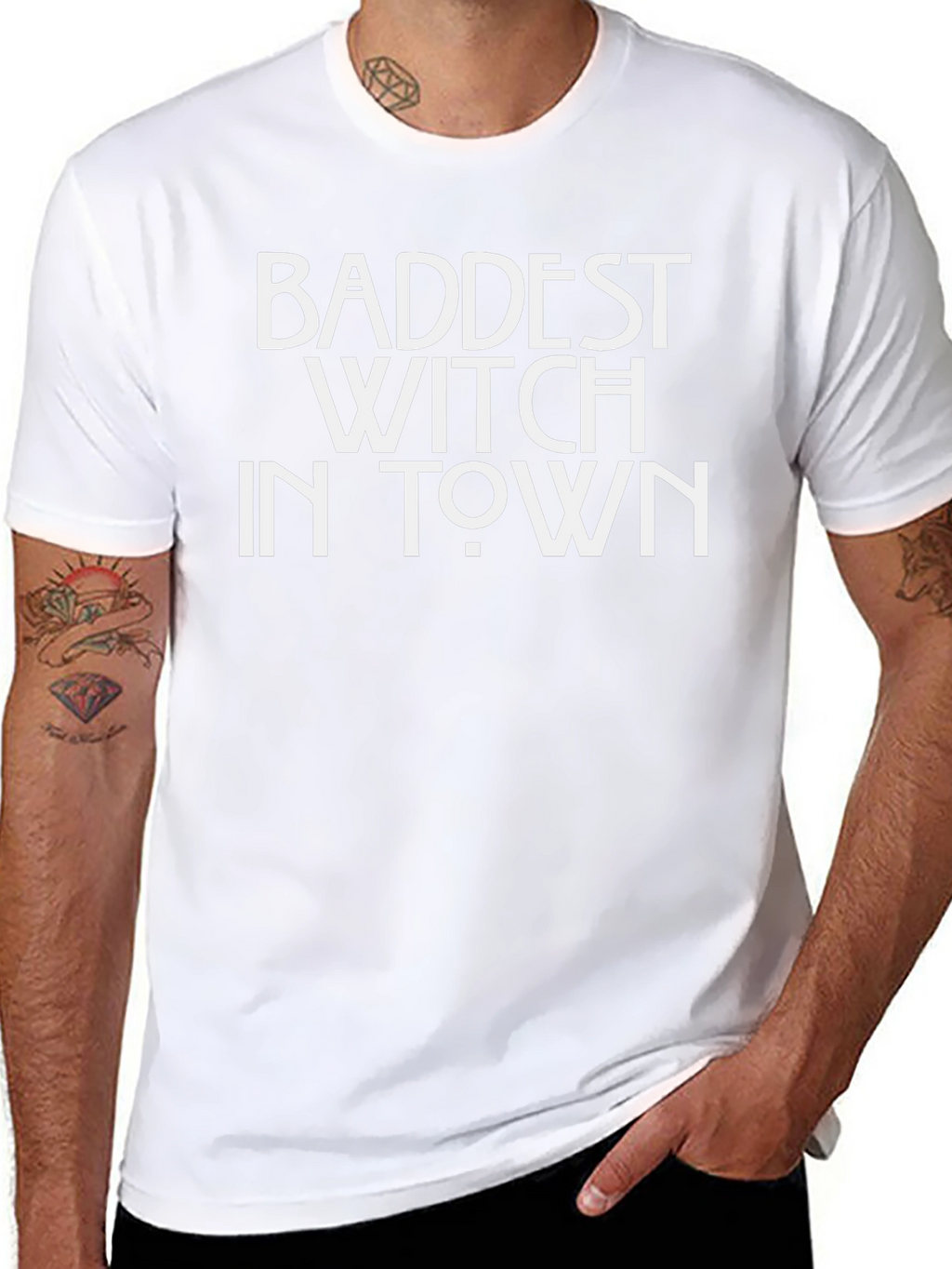 Baddest Witch in Town Graphic Tee - Halloween Fashion