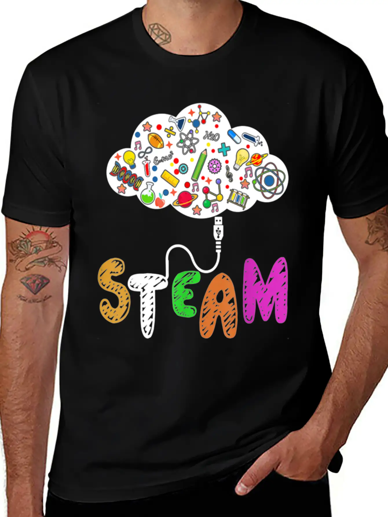 STEAM Teacher And Student Back To School STEM Essential Cotton Tee For Daily Outfits – Unisex Style
