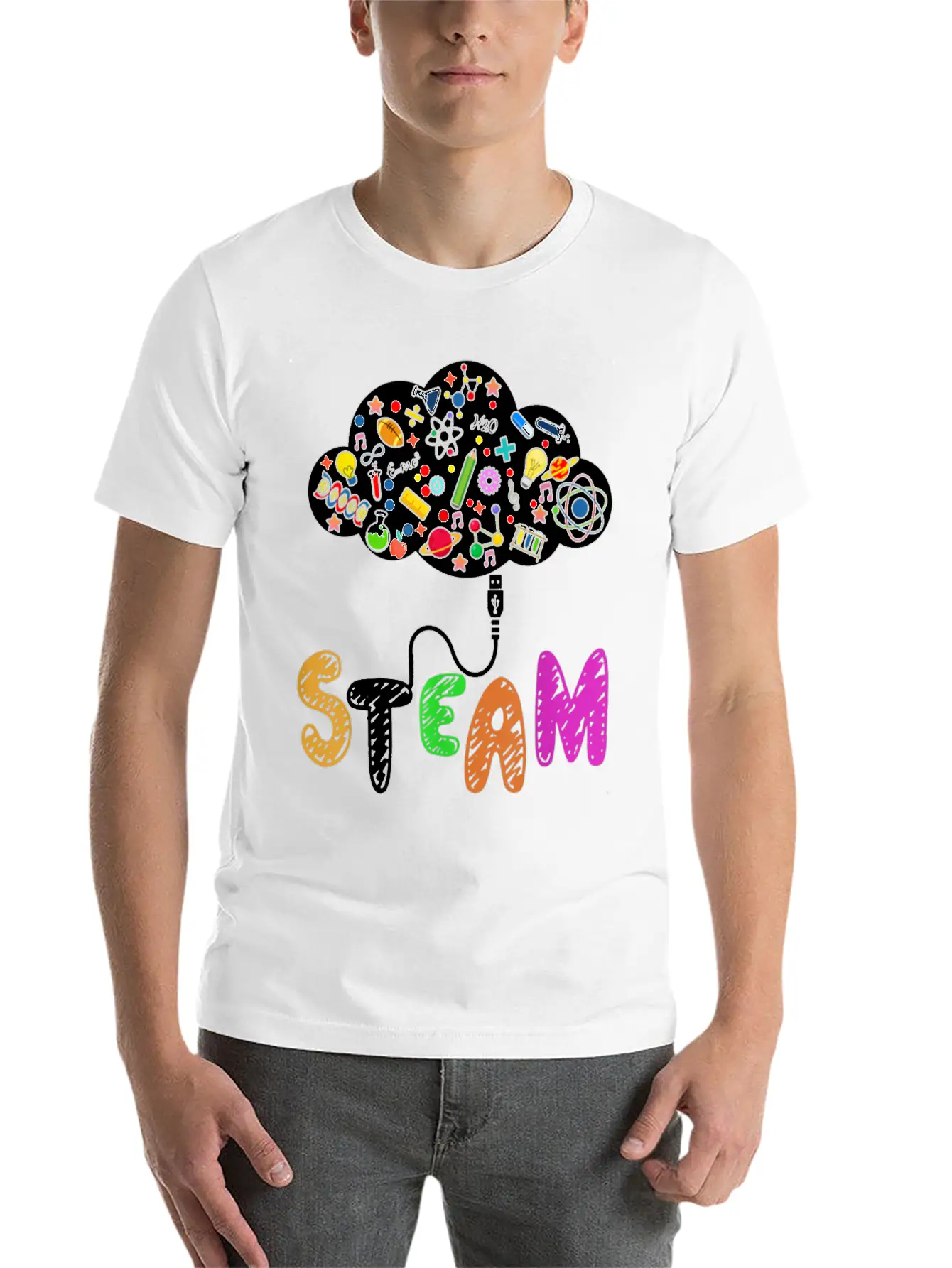 STEAM Teacher And Student Back To School STEM Essential Cotton Tee For Daily Outfits – Unisex Style