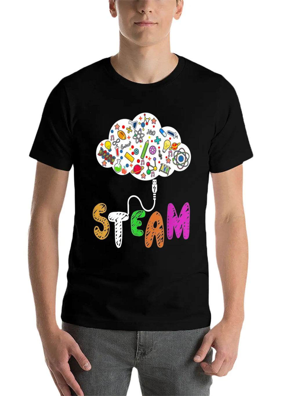 STEAM Teacher And Student Back To School STEM Essential Cotton Tee For Daily Outfits – Unisex Style