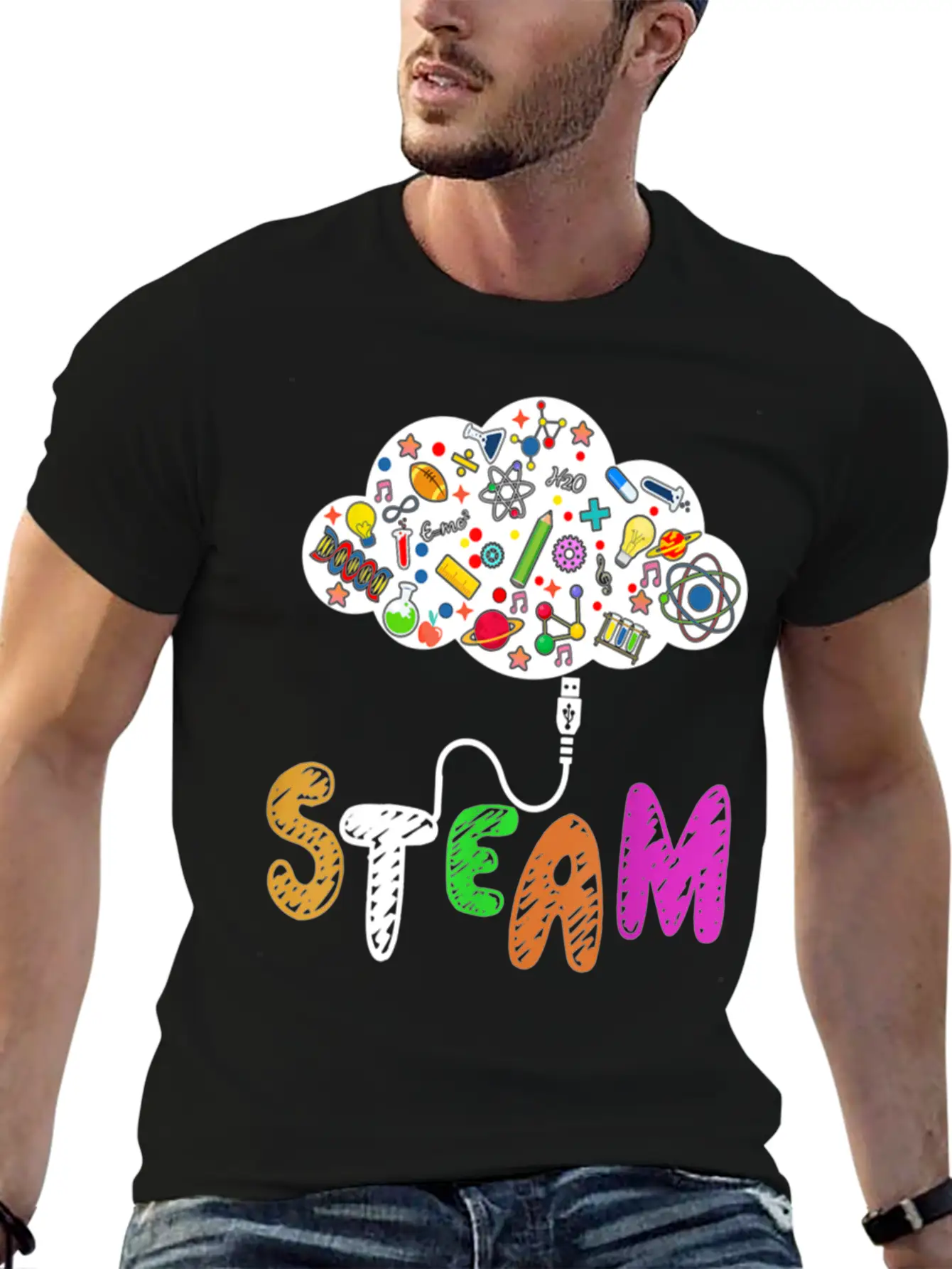STEAM Teacher And Student Back To School STEM Essential Cotton Tee For Daily Outfits – Unisex Style