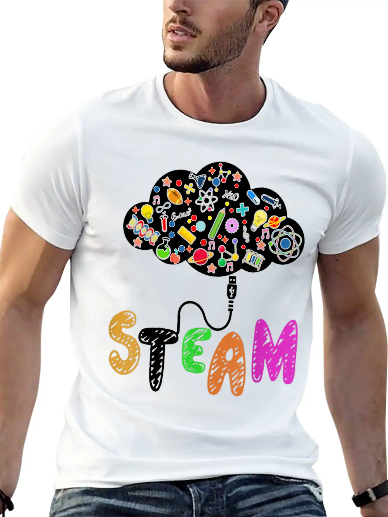 STEAM Teacher And Student Back To School STEM Essential Cotton Tee For Daily Outfits – Unisex Style