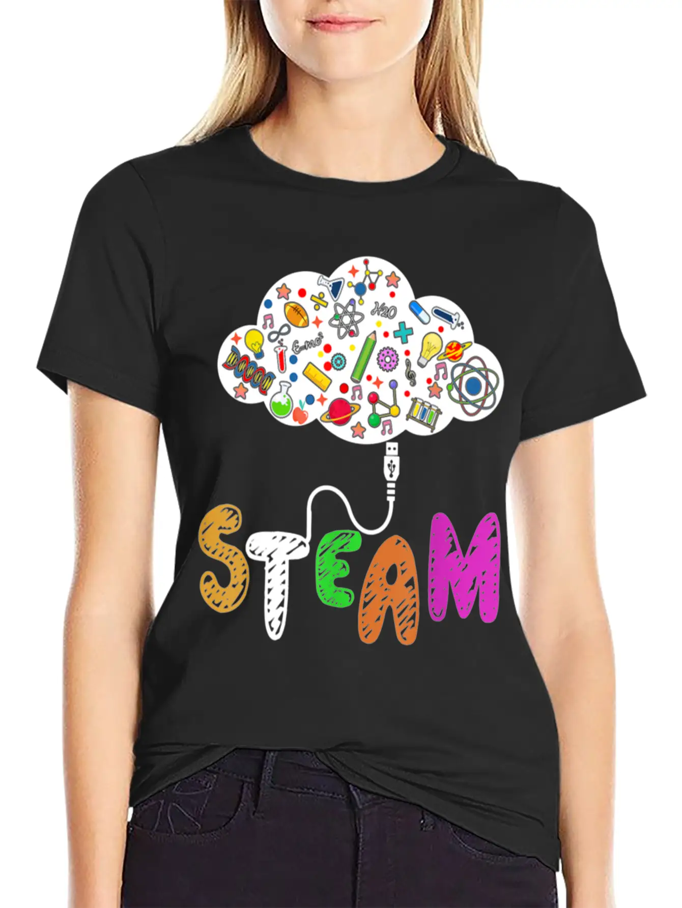 STEAM Teacher And Student Back To School STEM Essential Cotton Tee For Daily Outfits – Unisex Style