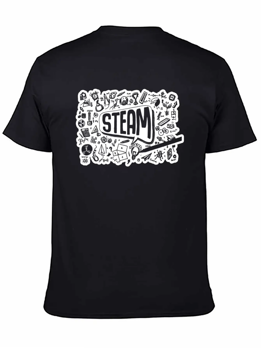 STEAM Thought Cloud Science Engineering Art STEM Essential Cotton Tee For Daily Outfits – Unisex Style