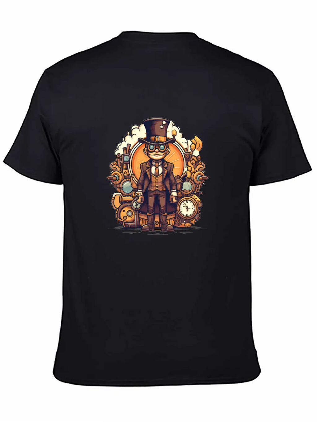 Steampunk Streetwear Unisex Casual T-Shirt – Clean Design For Daily Comfort