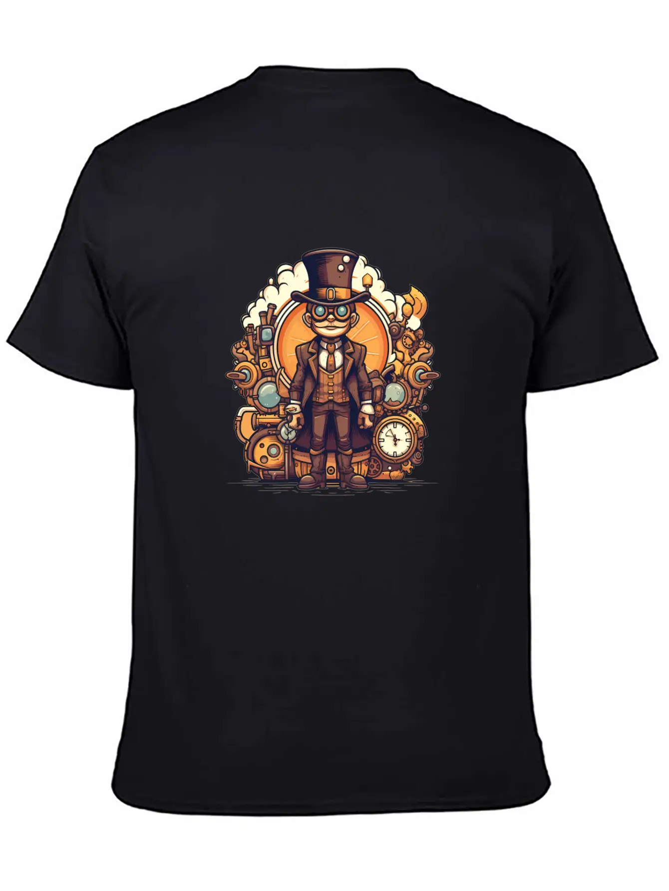 Steampunk Streetwear Unisex Casual T-Shirt – Clean Design For Daily Comfort