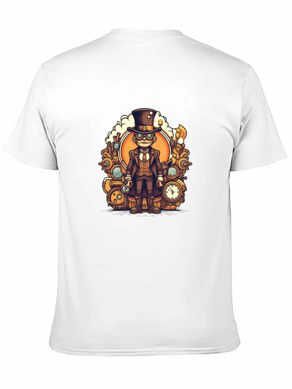 Steampunk Streetwear Unisex Casual T-Shirt – Clean Design For Daily Comfort