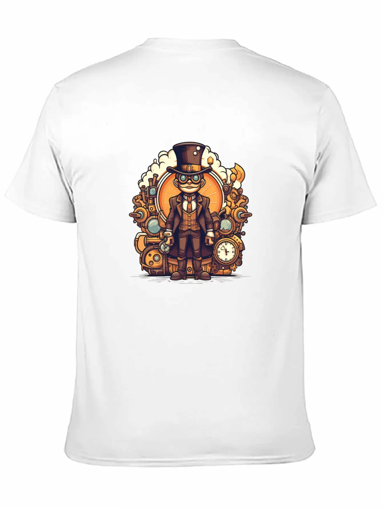 Steampunk Streetwear Unisex Casual T-Shirt – Clean Design For Daily Comfort