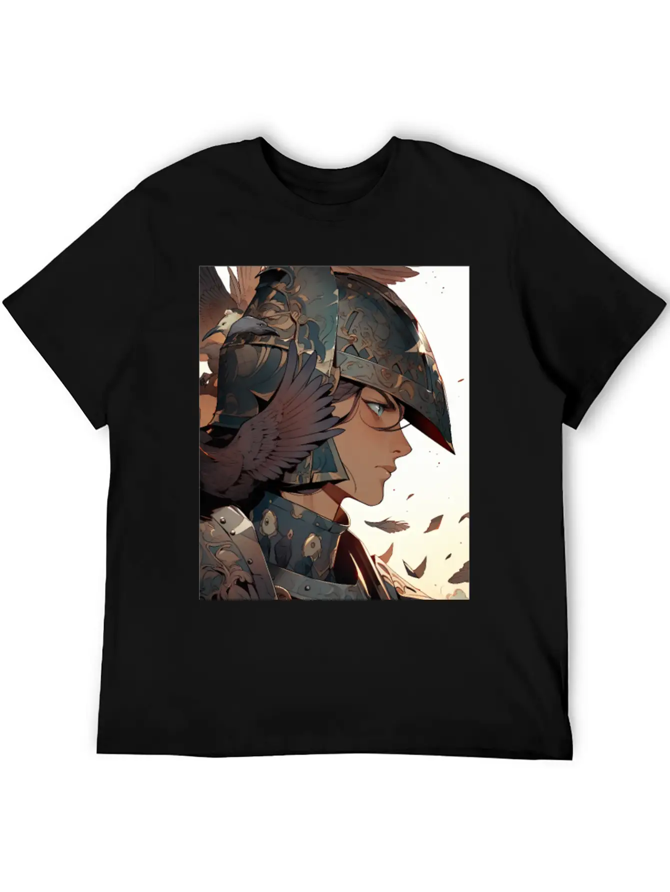 Steel Blossom: The Cute Warrior Timeless Short Sleeve Tee – Comfy And Minimalist Design
