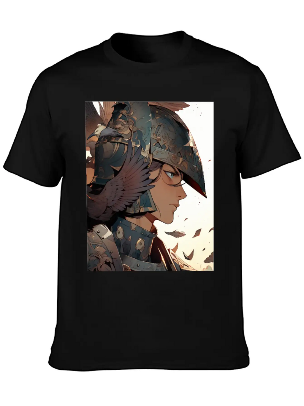 Steel Blossom: The Cute Warrior Timeless Short Sleeve Tee – Comfy And Minimalist Design