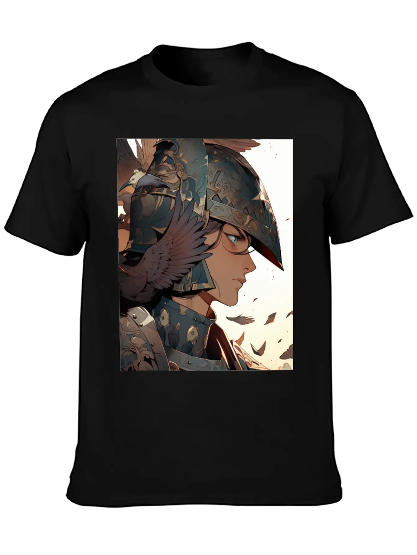 Steel Blossom: The Cute Warrior Timeless Short Sleeve Tee – Comfy And Minimalist Design