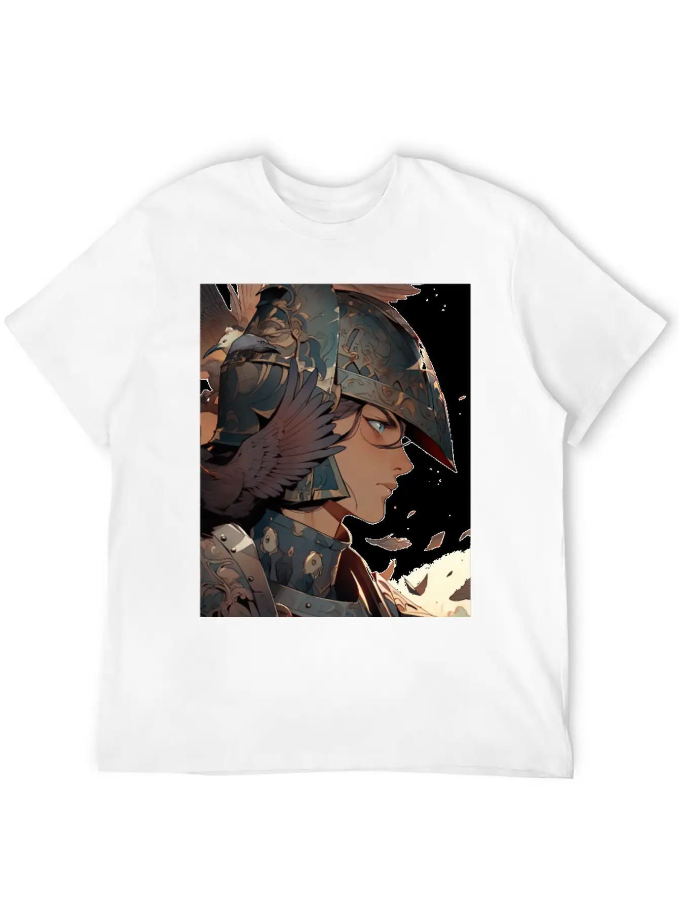 Steel Blossom: The Cute Warrior Timeless Short Sleeve Tee – Comfy And Minimalist Design