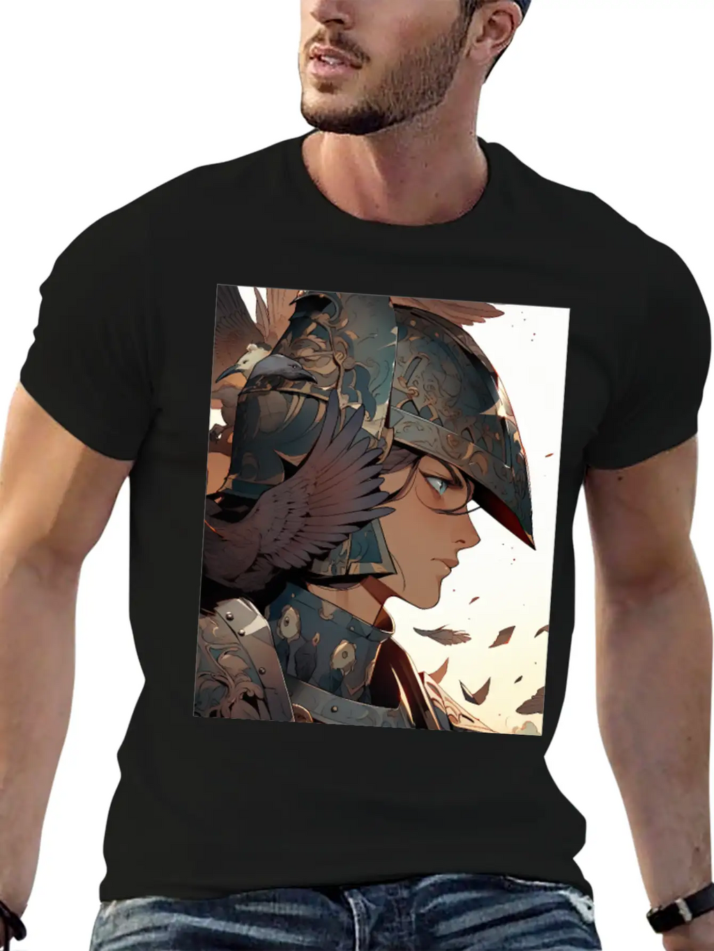 Steel Blossom: The Cute Warrior Timeless Short Sleeve Tee – Comfy And Minimalist Design