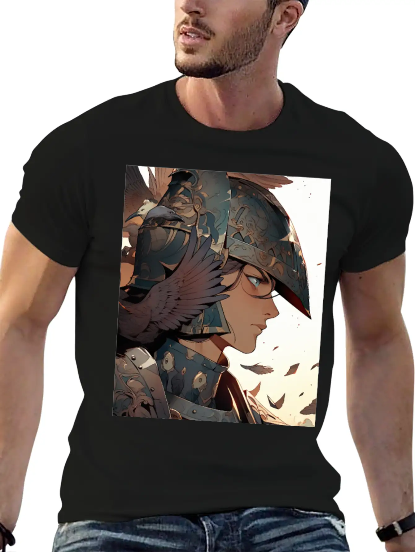 Steel Blossom: The Cute Warrior Timeless Short Sleeve Tee – Comfy And Minimalist Design