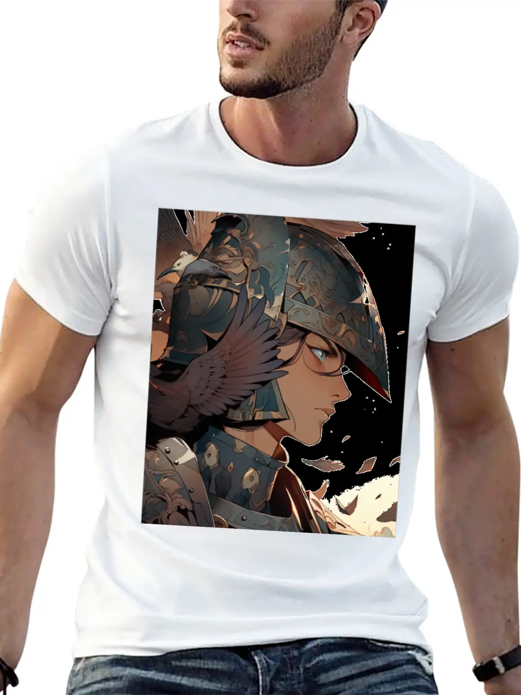 Steel Blossom: The Cute Warrior Timeless Short Sleeve Tee – Comfy And Minimalist Design