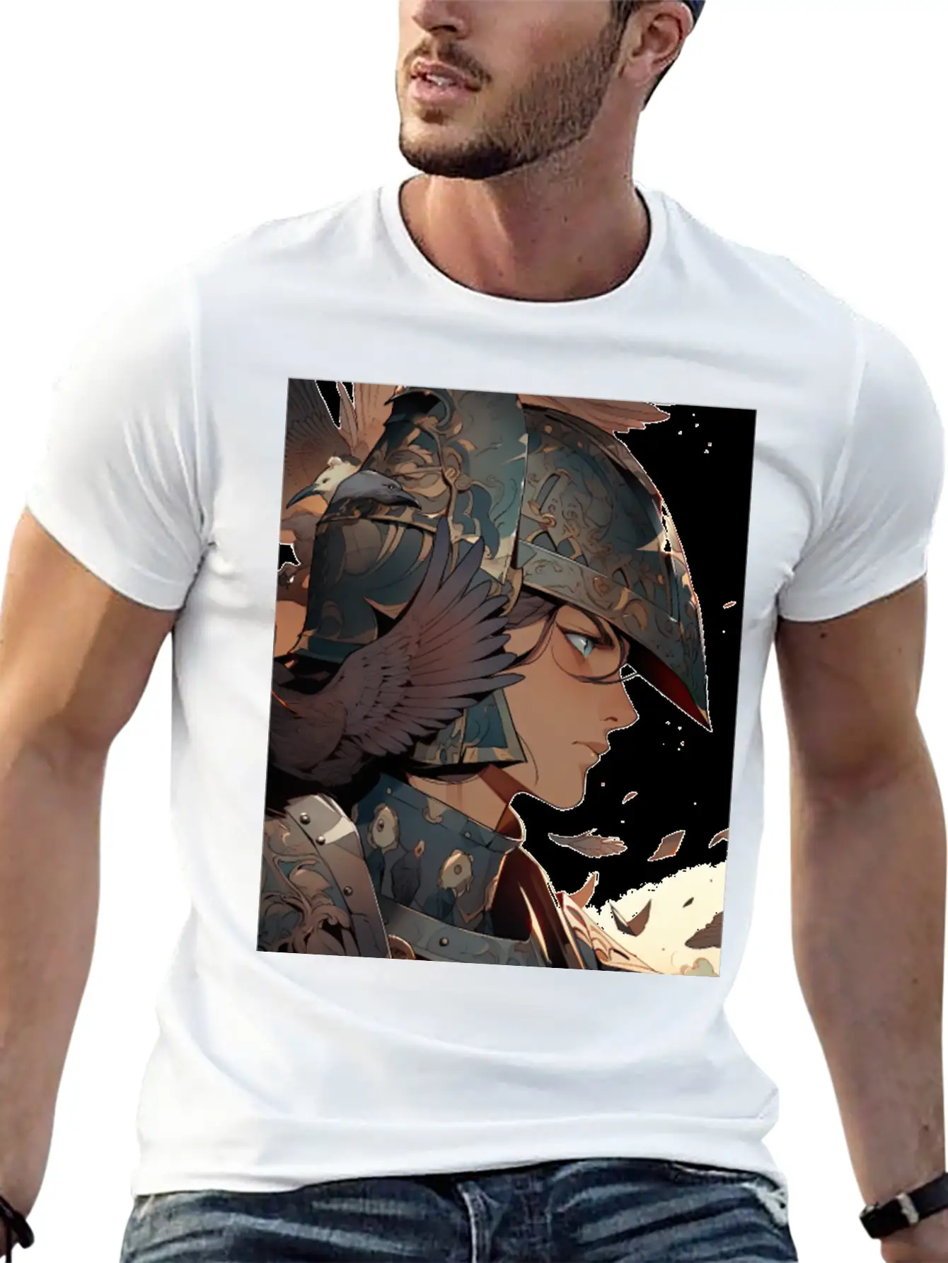 Steel Blossom: The Cute Warrior Timeless Short Sleeve Tee – Comfy And Minimalist Design