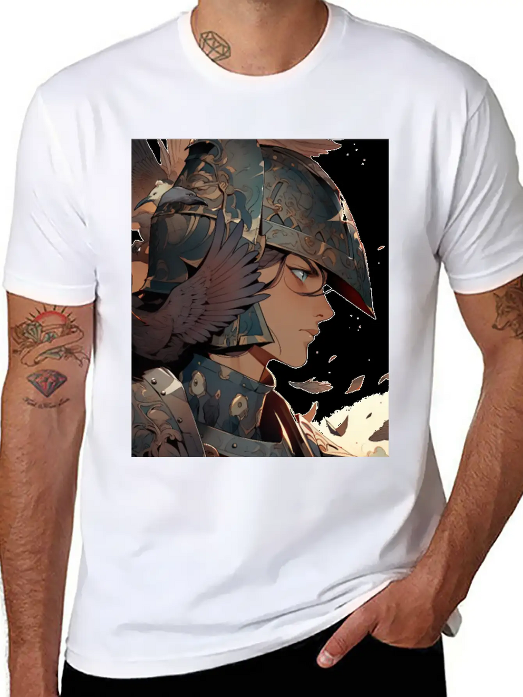 Steel Blossom: The Cute Warrior Timeless Short Sleeve Tee – Comfy And Minimalist Design