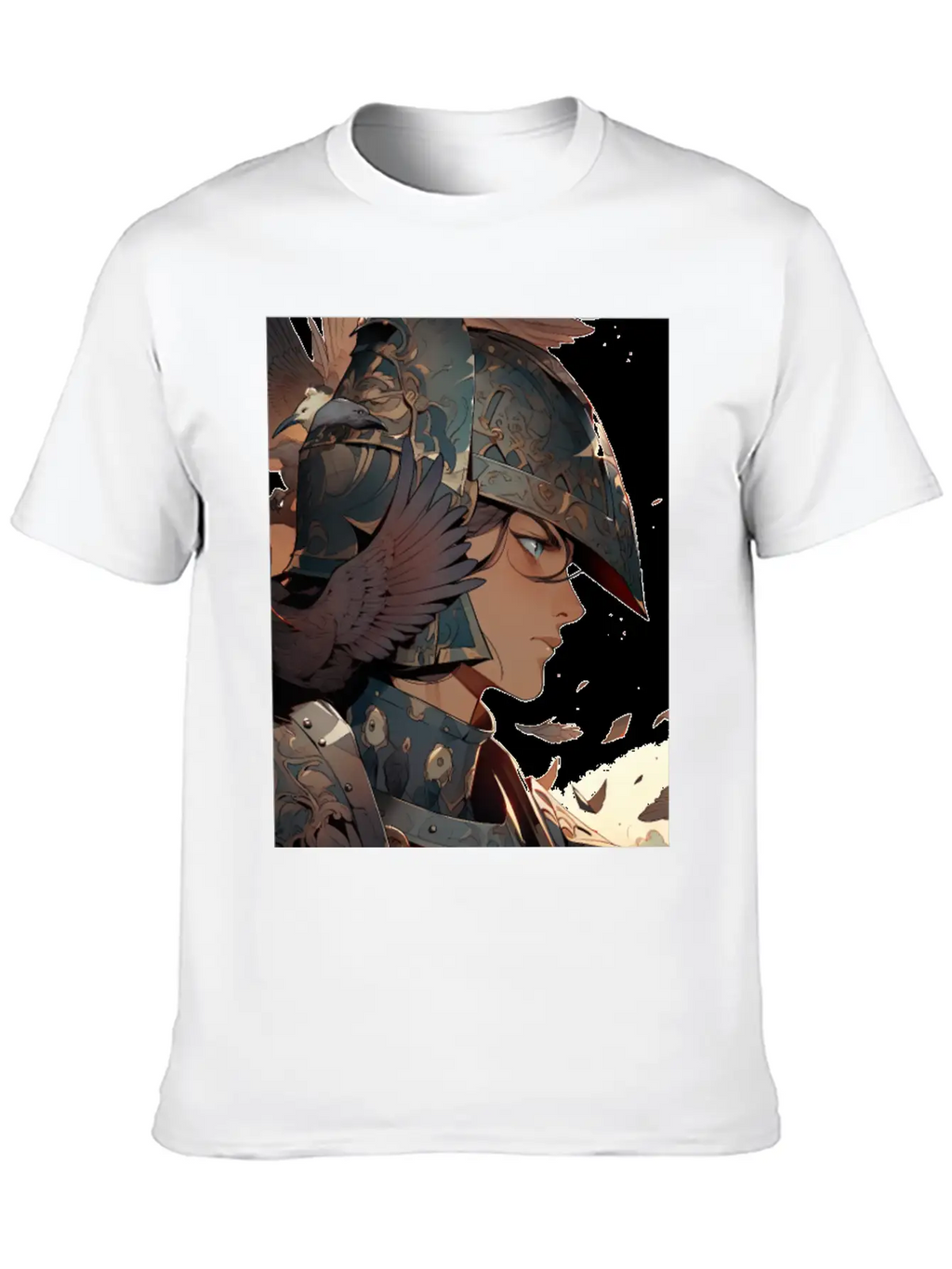 Steel Blossom: The Cute Warrior Timeless Short Sleeve Tee – Comfy And Minimalist Design