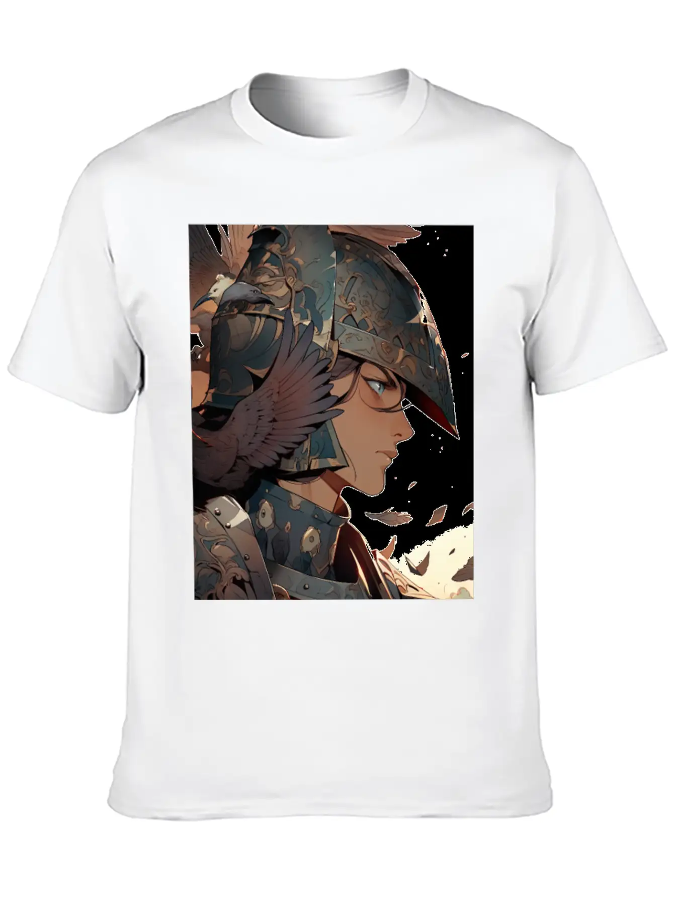 Steel Blossom: The Cute Warrior Timeless Short Sleeve Tee – Comfy And Minimalist Design